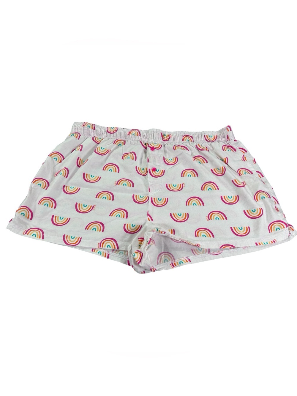PINK Victoria’s Secret Rainbow Boxer Sleep Shorts Women’s L Love PINK Modal 2021